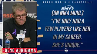 Geno Auriemma praises Nika Muhl's 14-assist game in road win at Tennessee | UConn Post Game | SNY