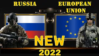 Россия VS Евросоюз 🇷🇺 Армия 2022🇪🇺 Сравнение военной мощи