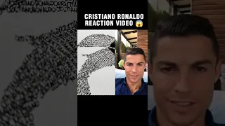 CRISTIANO RONALDO DRAWING ✍🏽 REACTION VIDEO #shorts #drawing #calligram #art #cristianoronaldo