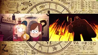 Gravity Falls Regular and Weirdmageddon Themes Side By Side Comparison