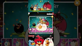 Angry Birds 2 upgrade slingshot up to level 51-  Angry Birds 2 ice cream hat 🧁🍦🧁set -  #roviogamerz