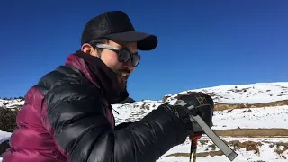 First Ski experience in Kalinchowk Nepal at 3800 m