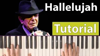 Como tocar "Hallelujah" (Leonard Cohen) - Piano tutorial y partitura