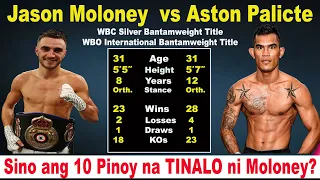 ASTON PALICTE VS JASON MOLONEY  | Ang 10 Pinoy na TINALO ni Moloney | Moloney-Palicte Highlights