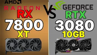 RX 7800 XT VS RTX 3080 VS RX 6800 XT VS RTX 4070 VS RTX 4060 TI 16GB 1440P 7800 XT GAMING BENCHMARK