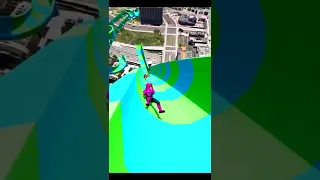GTA 5 Epic WaterSlide Ragdoll With Rainbow Spiderman | Jumping Into Pool   OP MOMENT