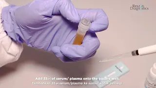 Reszon Lymphatic Filariasis Rapid Test (Brugia Rapid) - Instruction for Use for Serum/Plasma Samples