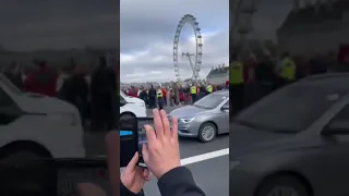 Albanians Protest Against Discrimination in London.  Proud to be Albanian