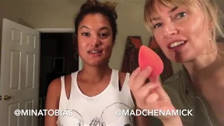 Madchen and Mina mama/daughter makeup challenge