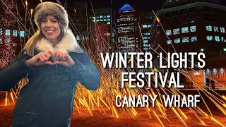 Winter Lights Festival 2024 in Canary Wharf