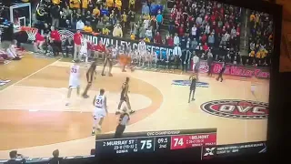 #1 Belmont vs #2 Murray St - crazy final seconds of OVC Championship