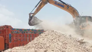 excavator dumper loading operator view trucks,, heavy machinery excavator#excavator #trucks #heavy