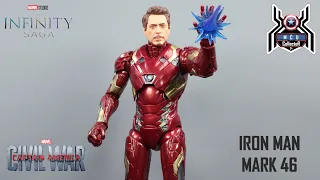 Marvel Legends IRON MAN MARK 46 The Infinity Saga Captain America Civil War MCU Figure Review