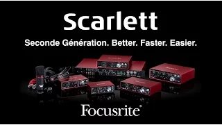 Focusrite Scarlett - interface audio nouvelle génération 2016 (vidéo de La Boite Noire)