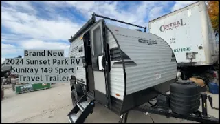 2024 Sunset Park RV SunRay 149 Sport Travel Trailer