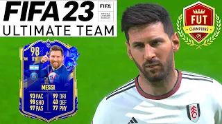 QUALIFYING FOR FUT CHAMPS WITH THE GOAT 98 TOTY MESSI! FIFA 23 Ultimate Team