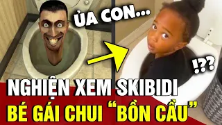 'XEM SKIBIDI' quá 180 phút, cô bé ngồi luôn vào TOILET khiến ai cũng 'CẠN LỜI' | Tin 3 Phút