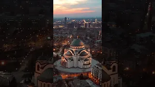 Temple Saint Sava in Belgrad by Air in 4K! City that never sleeps #beograd #belgrade #serbia