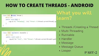 How to create Thread and run task on it - Android Studio | IN HINDI