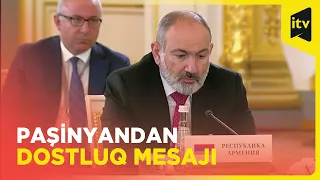 Paşinyan Avrasiya İqtisadi Birliyinin yubiley iclasında Zəngəzur dəhlizindən danışdı