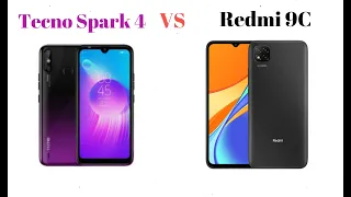 Redmi 9C vs Tecno Spark 4 | Speed Test | Comparison