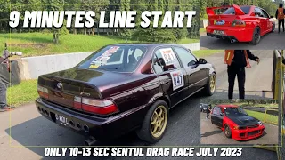 9 MINUTES LINE START SENTUL DRAG RACE 2023 JULY 10-13 sec only