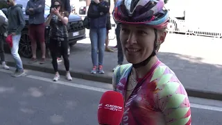 Katarzyna Niewiadoma - Interview at the finish - Liège-Bastogne-Liège Femmes 2022