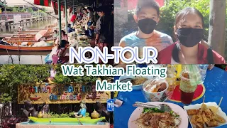 Wat Takhian Floating Market Tour🍜🛶🌊 | English Work