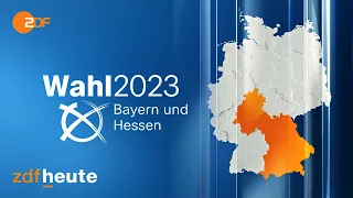 Wahlen in Bayern und Hessen | Live aus den ZDF-Wahlstudios in München und Wiesbaden