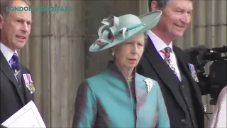 Princess Anne @ London 3 june 2022 for her mother Queen Elizabeth II Jubilee Thanksgiving service