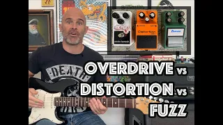 Overdrive Vs Distortion Vs Fuzz Pedals - What's The Difference?