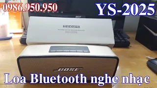 Loa bluetooth - Loa bluetooth mini S2025, bass mạnh giá rẻ, nghe nhạc cực hay chính hãng Koleer. V1