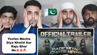 Pakistani Reaction on Bade Miyan Chote Miyan Official Trailer 🔥😍😱