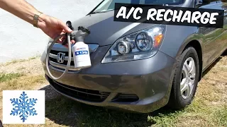 HOW TO RECHARGE THE AIR CONDITIONER AC ON HONDA ODYSSEY