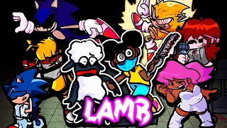 Lamb but Every Turn a Different Character Sings 🎶⚡ (FNF:FUNK TAPE Everyone Sings It)