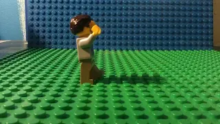 Lawn Mower Chase. LEGO stop-motion