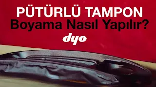 Otomobilde Pütürlü Tampon Boyama Nasıl Yapılır? - Dyo Oto Tamir Boyaları