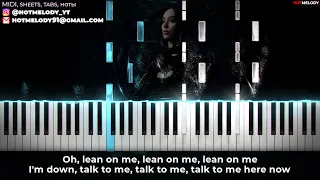 Faouzia - Thick and Thin karaoke piano, lyrics