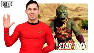 MMA Fighter Breaks Down Star Trek Captain Kirk vs Gorn | Scenic Fights