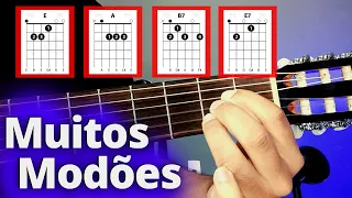 Aprenda a Tocar 6 Modões Sertanejos Com Apenas 4 Acordes e 1 Batida No Violão (POT-POURRI)