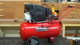 air compressor TE-AC 270/50/10-Einhell-unboxing-testing