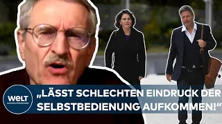 ERMITTLUNGEN GEGEN BAERBOCK UND HABECK: "Lässt schlechten Eindruck der Selbstbedienung aufkommen!"