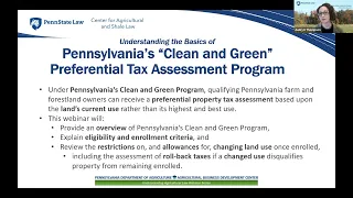 Understanding the Basics of Pennsylvania’s “Clean & Green” Preferential Tax Assessment Program