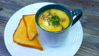 Сырный суп с копчёными колбасками. Просто и невероятно вкусно. Cheese soup