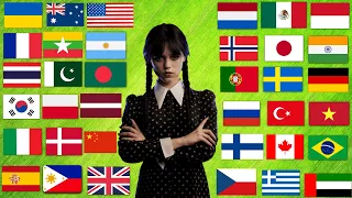 Wednesday Addams in 36 Languages