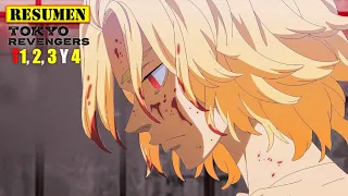 🔺Creían que era un PERDEDOR pero puede cambiar el FUTURO | Tokyo Revengers 1, 2, 3 y 4 RESUMEN ANIME