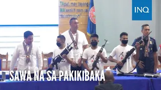 WATCH: 44 NPA rebels, symphatizers nagbalik-loob sa gobyerno | Jan Escosio