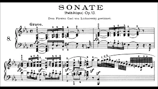 Beethoven: Sonata No.8 in C Minor, Op.13, "Pathétique" (Daniel Barenboim) | Score video