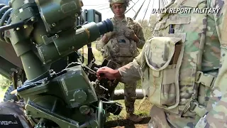 U.S. Army paratroopers conduct a live-fire exercise with howitzers during Adriatic Strike 2023