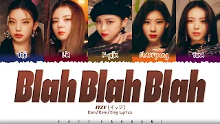 [OFFICIAL LYRIC] ITZY (イッチ) - 'Blah Blah Blah' Lyrics [Color Coded_Kan_Rom_Eng]